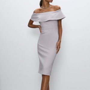 Aritzia Off-Shoulder Babaton Ruslan Dress Lilac